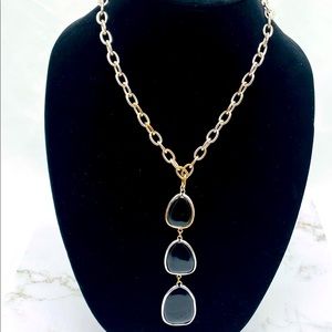 Black and silver necklace